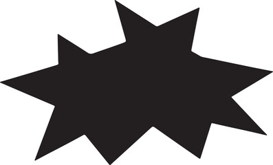 Intersecting triangles in silhouette white background.