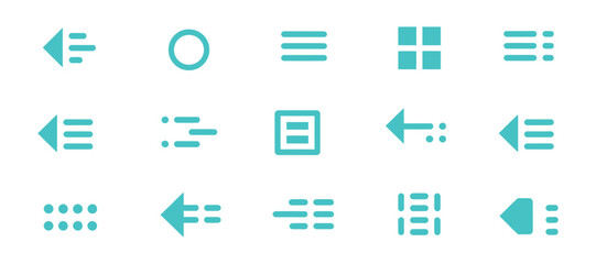 Set of Media and Web icons in line style. Vector illustration. UI UX interface icons