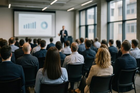 Business presentation audience engaged. - Powered by Adobe