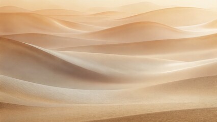 Minimalist sand dune background with soft beige curves and shadows, natural warm design concept.