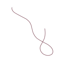 Abstract Line Art Flowing Curve and Loop Composition