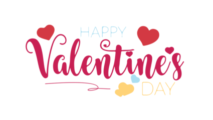 Happy Valentine's Day Celebrate Love and Affection with this Vibrant Design