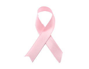 Cinta de concientización simple Rosa sobre fondo blanco neutro