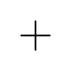 Black Plus Sign Icon, Add Symbol, Positive Symbol, Simple Graphic