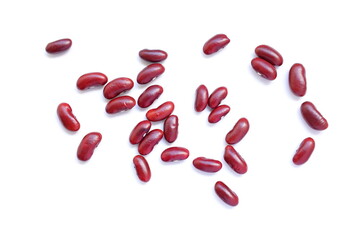 red bean, red kidney beans isolated on white background 