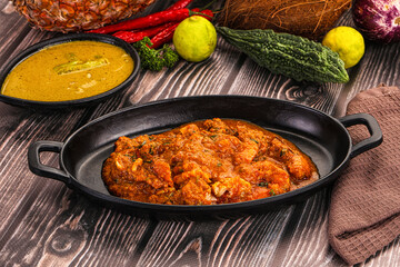 Indian cuisine - Prawns malabar masala