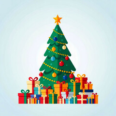 Christmas Tree with Presents