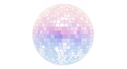 Pastel gradient disco ball for party decor