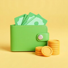 Wallet with money