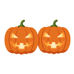 Smiling Jack-o-lanterns Halloween Decoration.