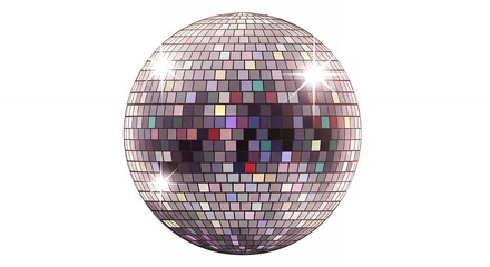 Fototapeta premium Disco ball design party celebration illustration graphic