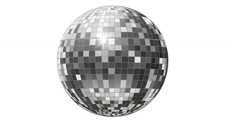 Silver disco ball image
