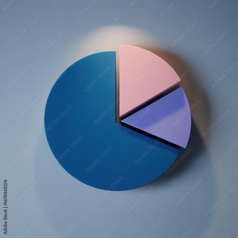 Poster Pie Chart Graphic Representation of Data Analysis and Statistical Information Displaying Business Analytics and Financial Insights