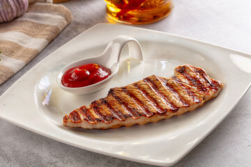 Grilled turkey breast fillet strak