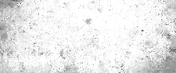 Vector abstract black and white grange dotted halftone design background	