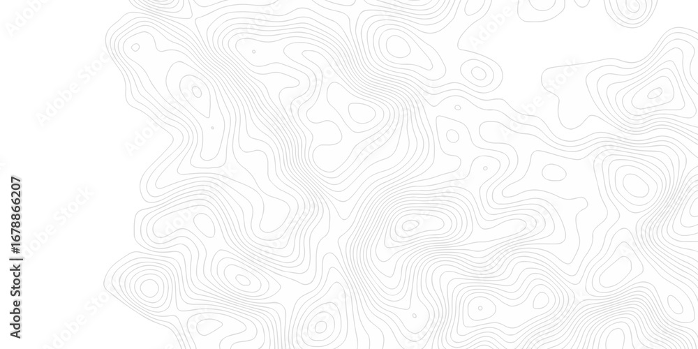 Poster contour abstract map relief land outline. topographic map patterns. white wave paper curved reliefs 