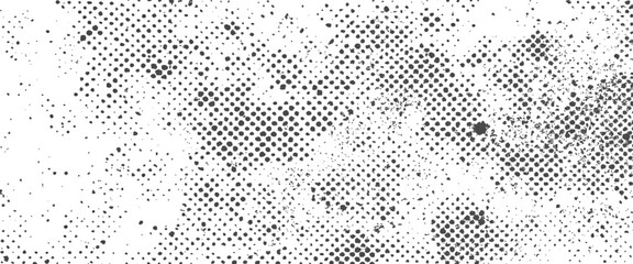 Vector abstract black and white grange dotted halftone design background	