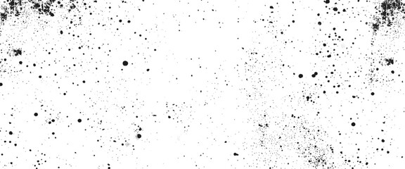 Obraz premium Vector dust messy background, distressed spray grainy overlay texture, random gritty background.