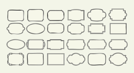 Obraz premium Unique label shapes for creative projects adds a modern touch to any design need