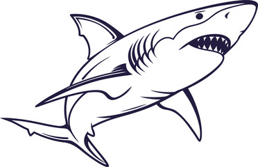 Shark Illustration. Great White Shark Drawing. Cartoon Shark Artwork. Baby Shark Illustration. Realistic Shark Design. Funny Shark Cartoon. Ocean Shark Illustration. Shark Silhouette Artwork