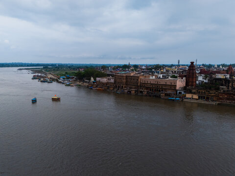 Yamuna River Kesi ghat Vrindavan temple