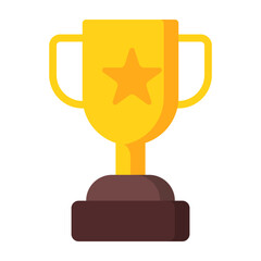 Trophy icon. Winner cup icon