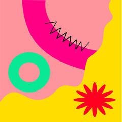 Abstract Geometric Shapes Background Design