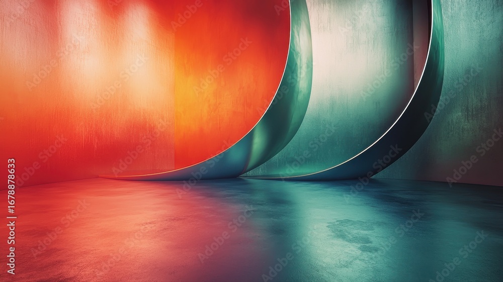 Poster vibrant abstract stage background with gradient colors background gradient vibrant stage colorful em