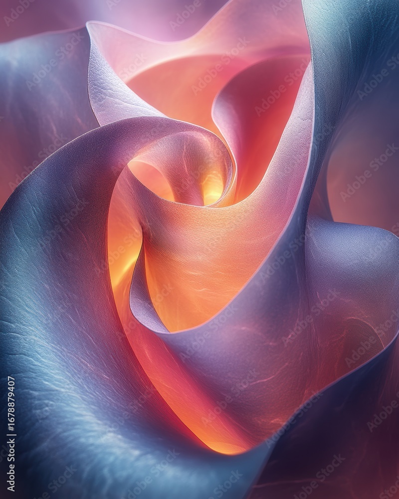 Poster swirling colorful abstract gradient forms abstract gradient colorful swirl form shape curve fluid mo