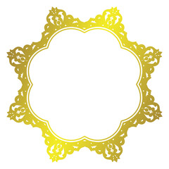 gold decorative border frame.eps