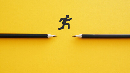 Speed, competition, efficiency and taking the shortcut to achieve goals. Business performance and obstacles to overcome