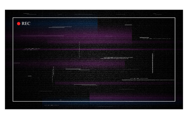 Realistic VHS Effect Background with Camcorder Recording Overlay Screen Template