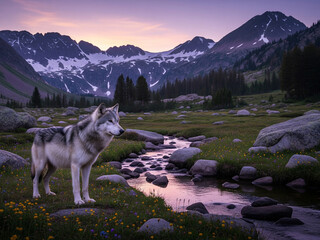 Wilderness Solitude at Dusk