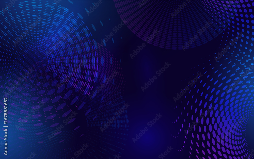 Poster big data data centre technology background – futuristic digital network, cloud computing. color dots