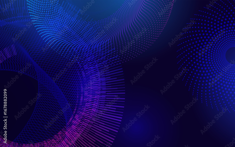 Aufkleber abstract data flow background for big data analytics and digital transformation concepts