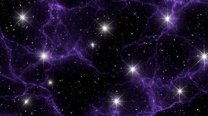 Obraz premium Purple nebula cosmic background starscape galaxy space