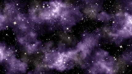 Obraz premium Purple nebula cosmic background stars galaxy space