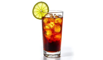 cocktail with ice and lemon, HD and 4k image