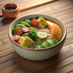 Food Bowl 3D Illustration