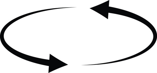 
rotation icon. 360 rotation icon vector illustration. circle arrow icon set. circular arrow icon, refresh, reload arrow icon. 
