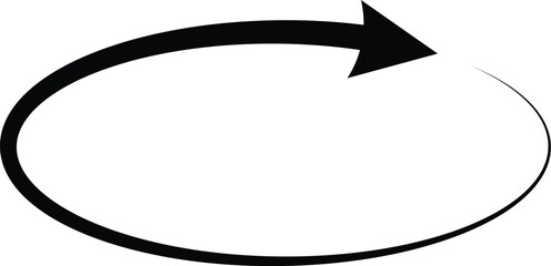 
rotation icon. 360 rotation icon vector illustration. circle arrow icon set. circular arrow icon, refresh, reload arrow icon. 
