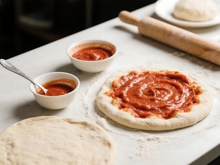 Homemade Pizza Dough & Sauce
