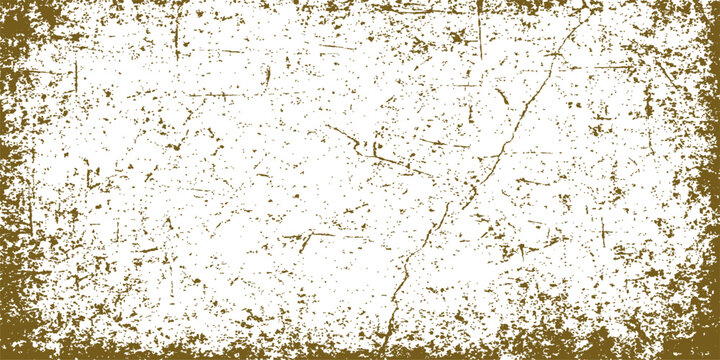 Close up macro shot of an old textured grunge paper with vintage patterns and a rusty metal plate