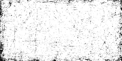 Abstract black and white grunge texture of a dirty, old wall with a vintage film dust pattern
