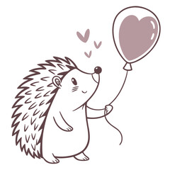 Hedgehog Holding Balloon 1