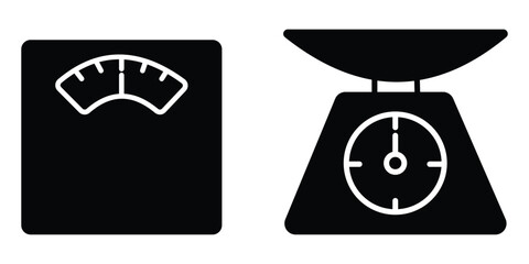 Weighing Machine Icon. Weight scale icon flat design. Weight scale icon on white background.