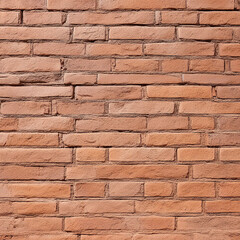 Obraz premium Closeup of an old red brick wall, showcasing its weathered texture, pattern, and aged appearance, ideal for backgrounds and architectural designs