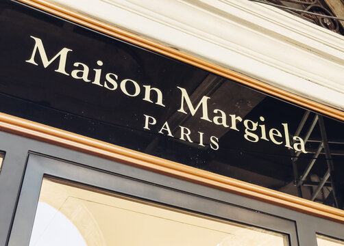 07.18.2025, Venice, Italy &ndash; Maison Margiela Paris store entrance with shop sign and display window photographed during daytime