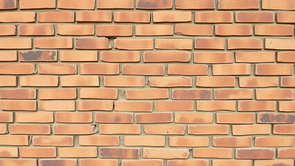 Obraz premium A textured brick wall with a rustic pattern, showcasing the architectural design and construction of a vintage building exterior for a decorative background