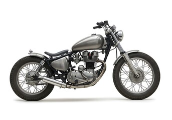 Fototapeta premium Custom motorcycle profile view